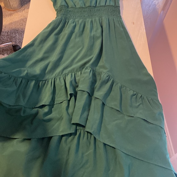 Newshows Women's 2023 Summer V Neck Midi Dresses Casual Puff Green - Picture 5 of 12